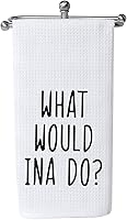 Vista 1 de WCGXKO What Would Ina Do - Toalla de cocina de regalo para inauguración de la casa, toalla de cocina, toalla de cocina (What Would Ina Do Towel)