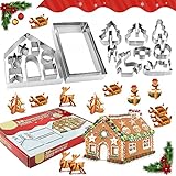🏠[material de alta calidad]el conjunto de moldes de galletas de Navidad estáhecho de acero inoxidable de alta calidad,nuestros productos han sido certificados de seguridad alimentaria,las costuras son firmes,no se atascarán,por lo que estos moldes son duraderos.Diseño simple de acero inoxidable,sólo necesita agua caliente para limpiar,luego secar inmediatamente después del almacenamiento.