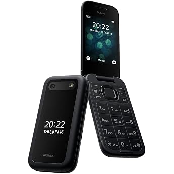 Nokia 2660 Flip Function Phone with 2.8 Inch Display, 4G Connectivity, Hearing Aid Compatibility (HAC), Built-in Camera, MP3 