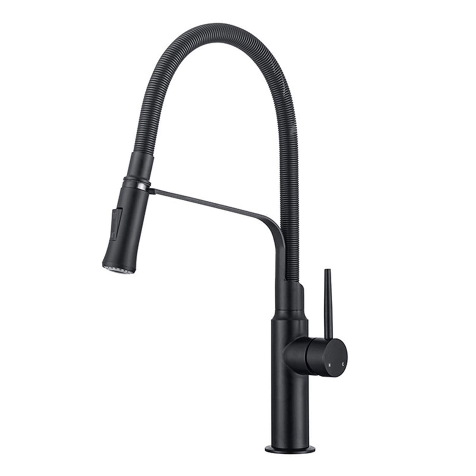 Mitigeur de cuisine avec pulvérisateur extractible et commande unique eau