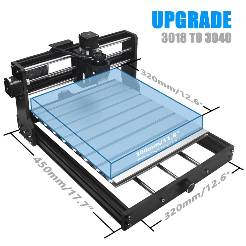 Kit d'extension CNC 3018 PRO 3018 à 3040 compatible avec fraiseuse de gravure CNC 3018 Pro (B)
