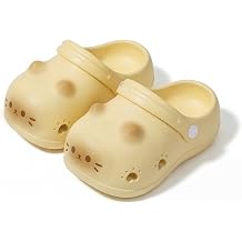 Kids Animal Clogs Cute 3D Cat Slip On Water Shoes for Toddler Boys Girls Lightweight EVA Summer Beach Sandals Garden Slippers with Adjustable Heel Strap