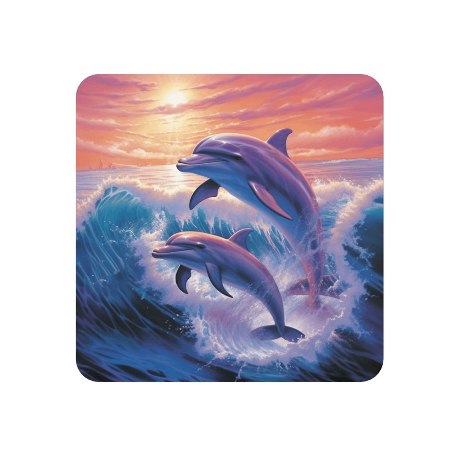 Dolphins Art Fridge Magnets Cute Strong Refrigerator Magnets Fun Magnet for Locker Office Whiteboard Decor, Door Magnets Decorative Magnetic Stickers for Home Decor