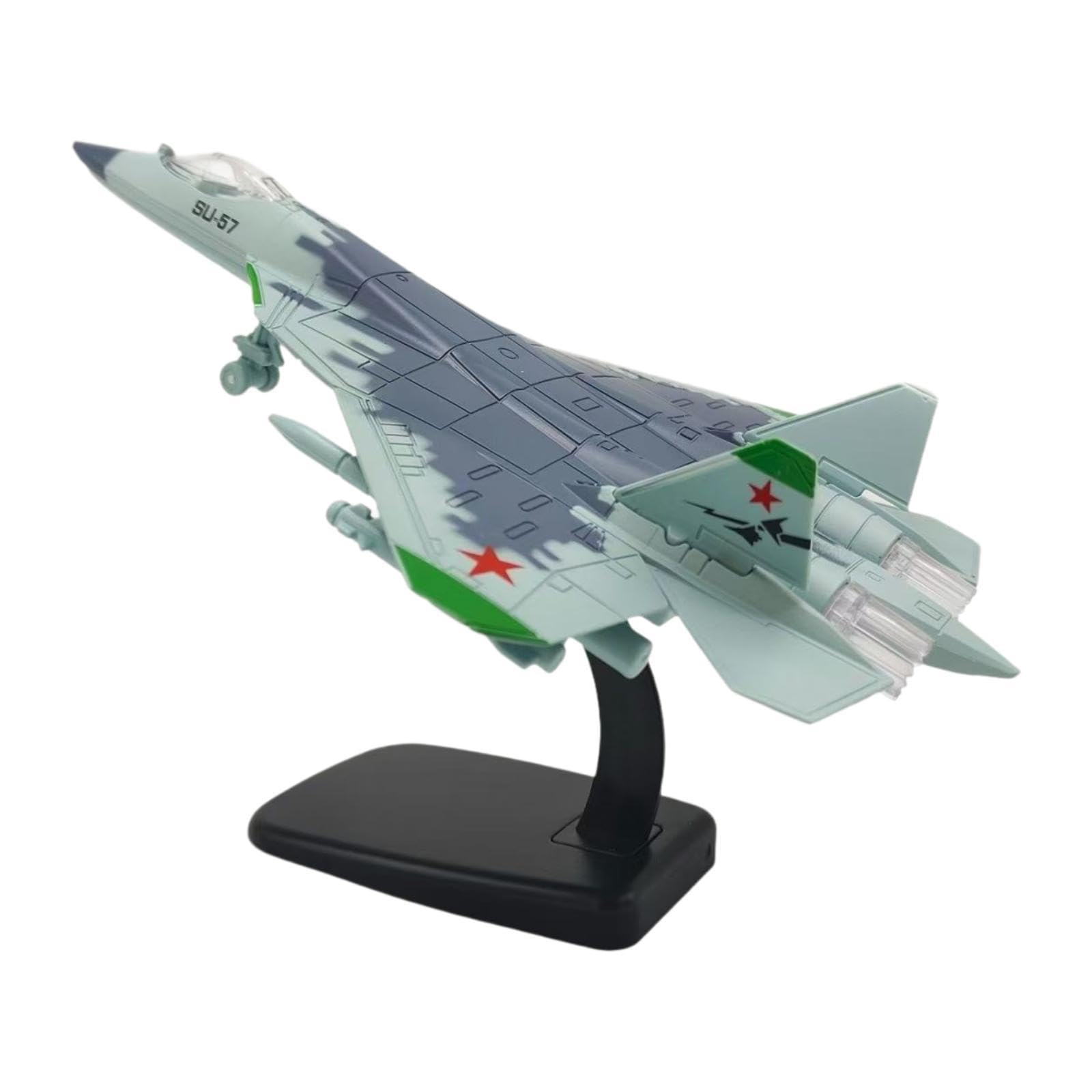 Modellino di Aereo in 1:72, Decorazione da Tavolo, Giocattolo in Miniatura con Base per Bar, Soggiorno, Mensola, Mobile TV, Ufficio, Blu