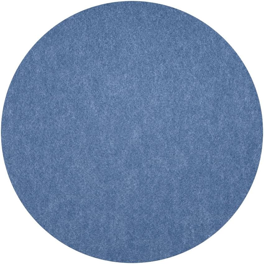 Fortessa Loft Felt Placemat, 13" Round Placemat (Set of 4), Slate
