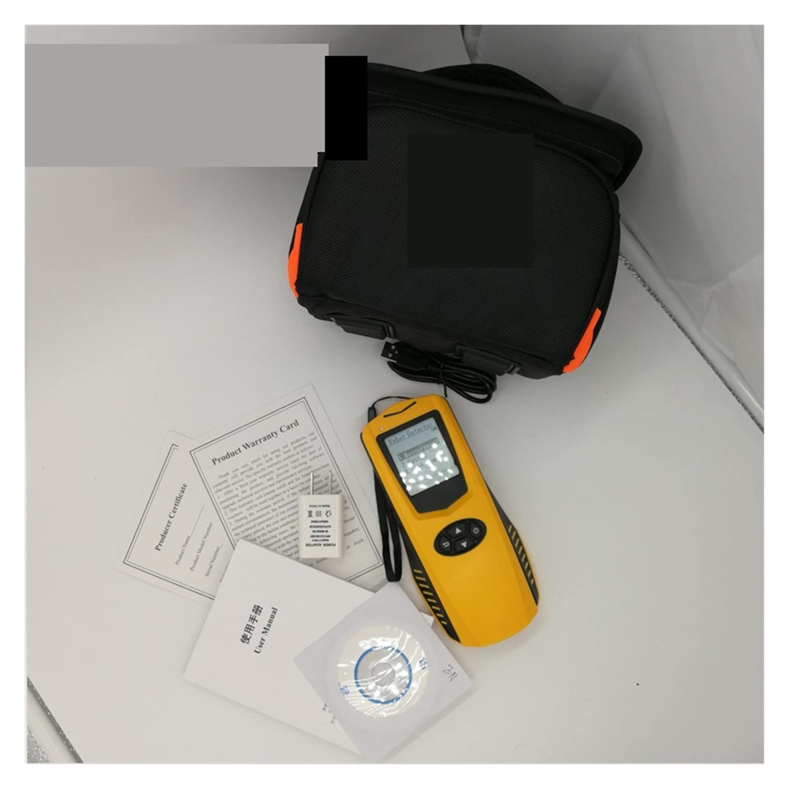 Scanner da parete, Rilevatore di diametro barra d'acciaio for cemento armato/localizzatore di posizione scanner rilevatore di barre d'armatura con sensori ad alta precisione