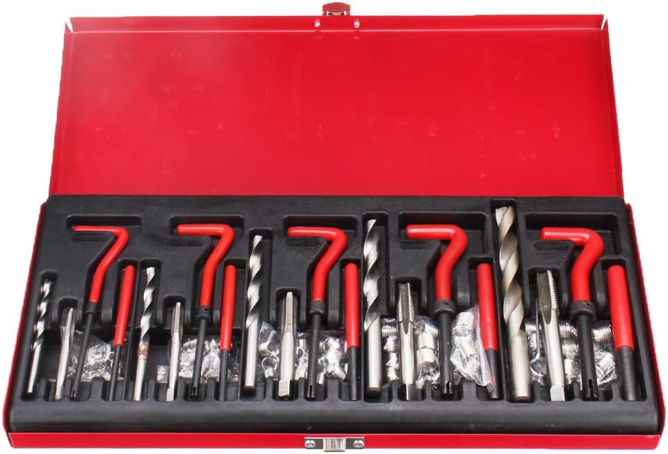 hobbyant 131PCSねじ立て修理工具M5X0.8X6.7mm、M6X1.0X10.8mm、M8X1.25X10.8mm、M