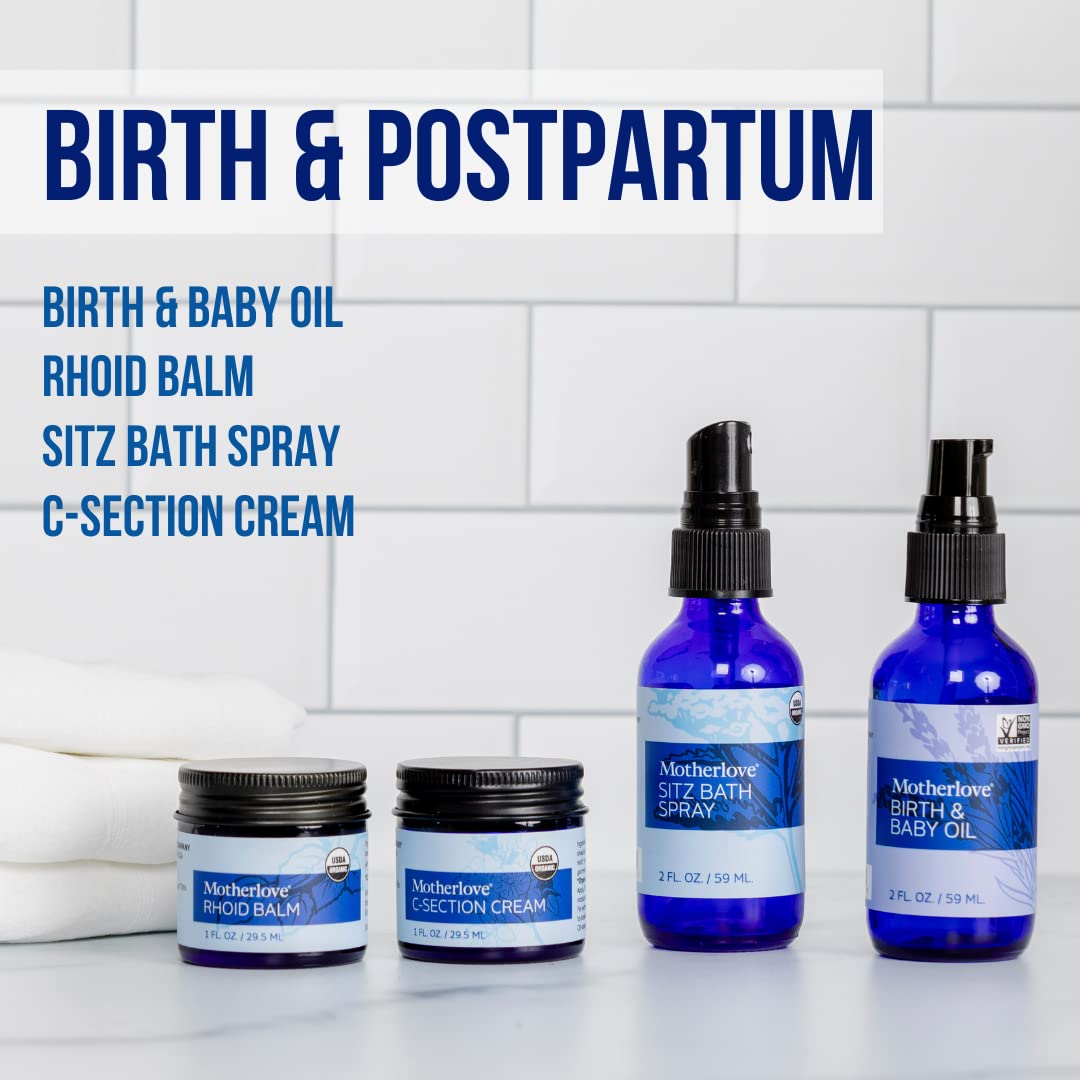 Motherlove Sitz Bath Spray (2oz) Portable Sitz Bath for Postpartum Care—Soothes Sore Perineal