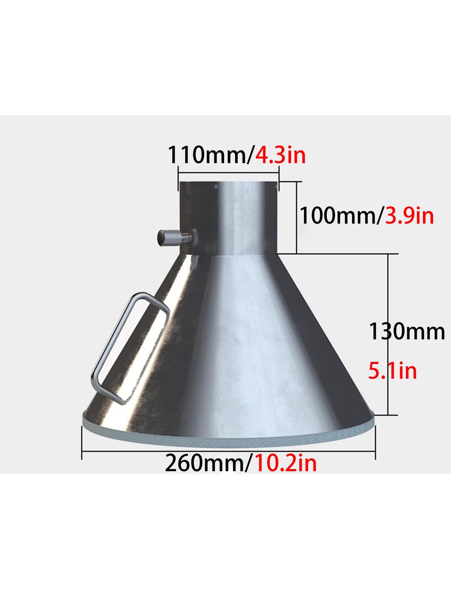 Colector de humo de acero inoxidable 304 para soldadura y eliminación de polvo, campana de escape personalizada para taller y ventilación de línea de producción, diseño de alto rendimiento