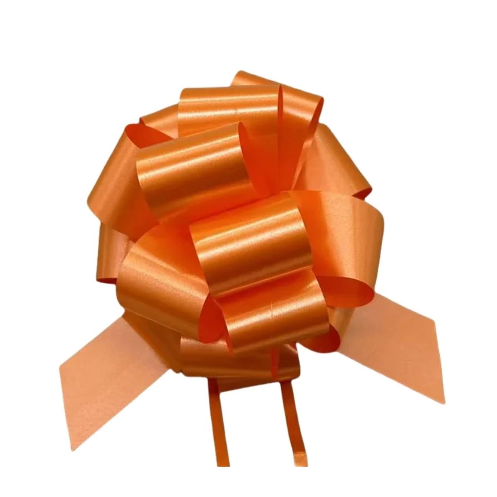 Xinglongs Bows for Gift Wrapping 60PCS Pull Bow Large 5. Inch Gift Wrapping String Bows with Ribbon for Easter Presents Wedding Basket(Orange)