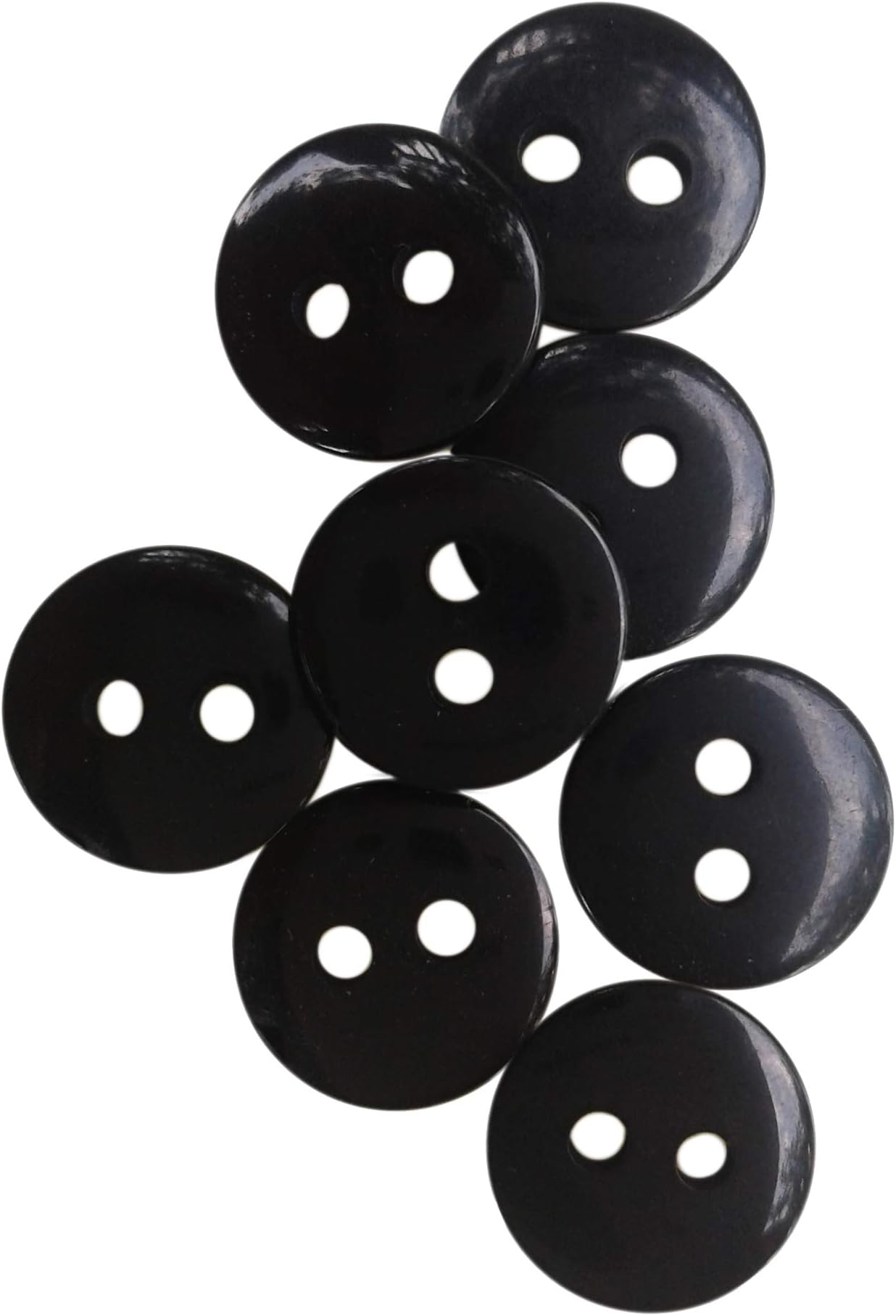 Nesha Design ComponentsNDC Black Sewing Craft Buttons 100 Pack