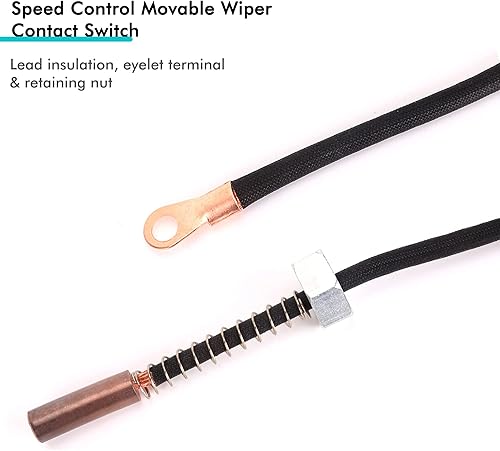 Miniatura 5 de 10L0L Interruptor de contacto de limpiaparabrisas movible con control de velocidad para carrito de golf con acelerador de interruptor de velocidad