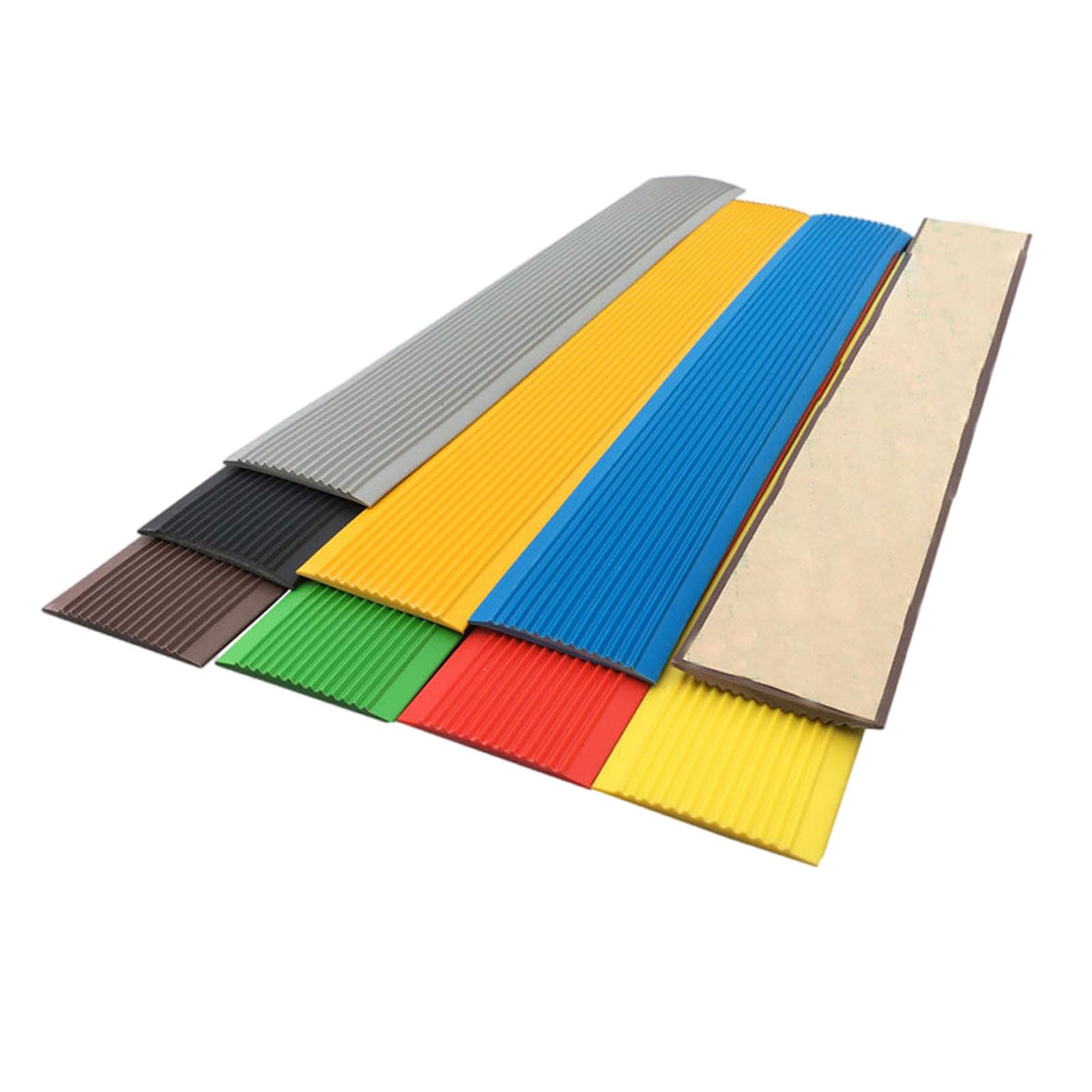 Tira antideslizante para peldaños y rampas para interiores y exteriores, 5 cm de ancho