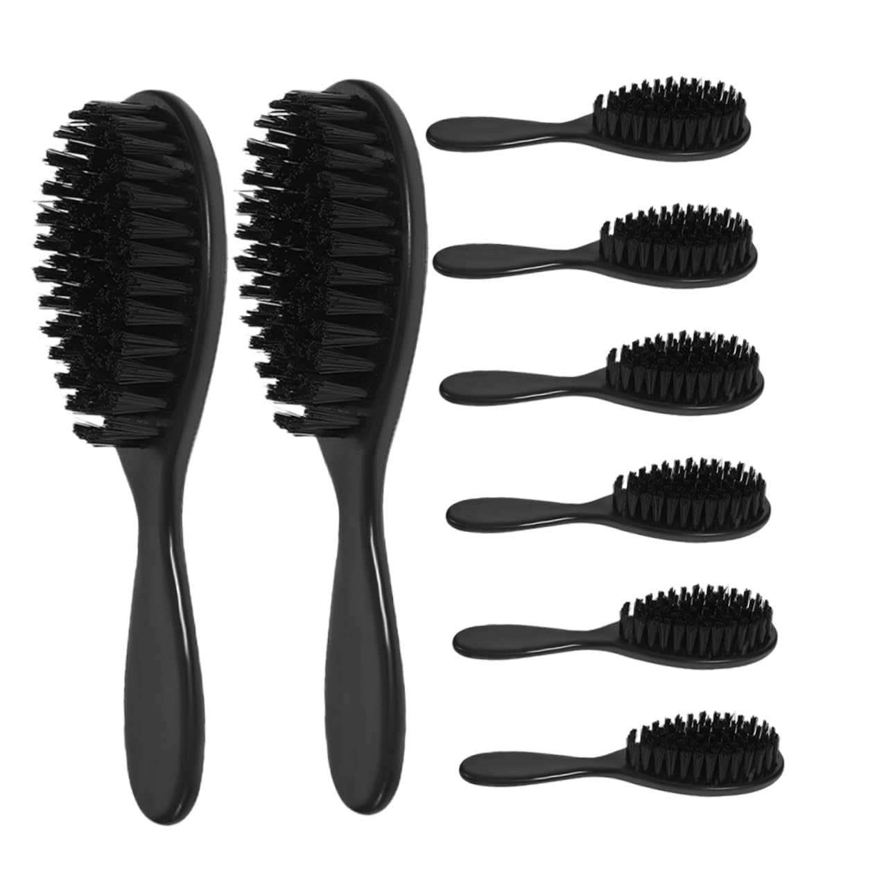 8pcs Brush Hair and Beard Grooming Tools Soft Bristles Face Shaving Quality for Beard Care Routine
