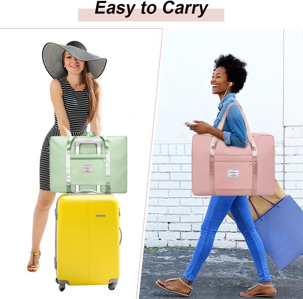 4 Pcs Travel Duffel Bag, Waterproof Lightweight Personal Item Travel Bag Carry on Bags, Travel Tote Bag for Sports Gym Weekender Outing Overnight (Mix Colors) - Image 6