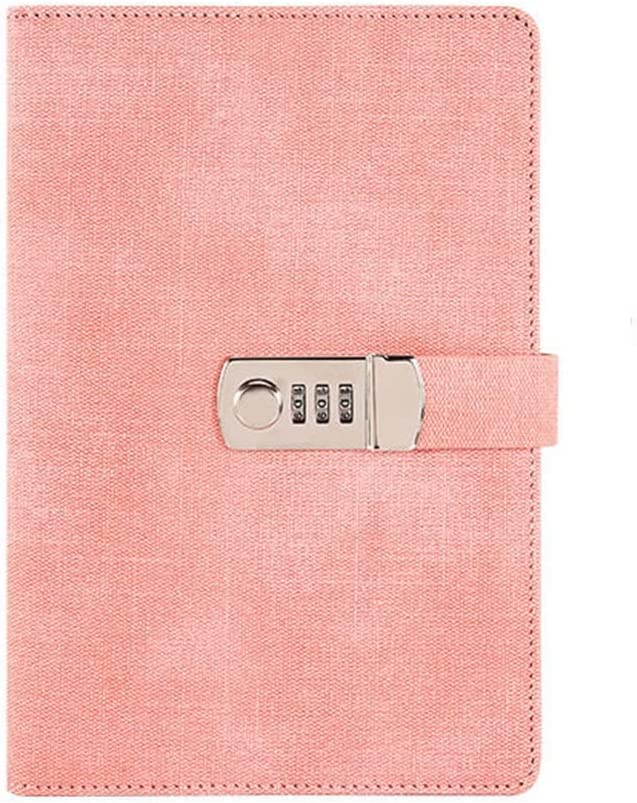 Passwort-Notizbuch A5 Retro mit Schloss Notizbücher Denim Lock Tagebuch Reisenden Notizblock Journal Planer
