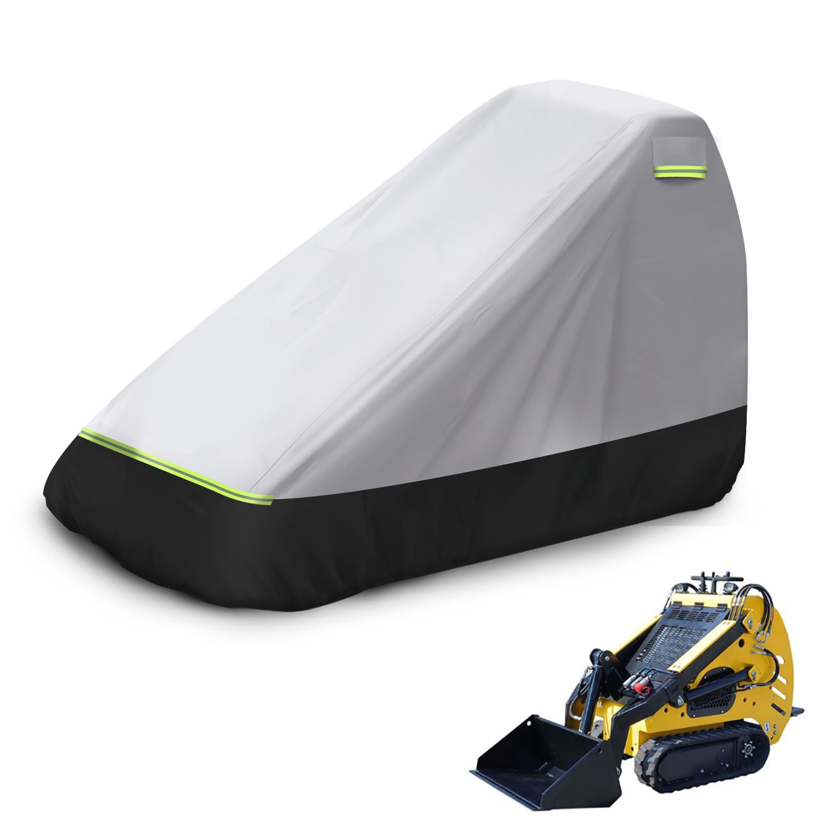 Minicargadora abierta compacta con motor diésel y pala frontal estándar 8