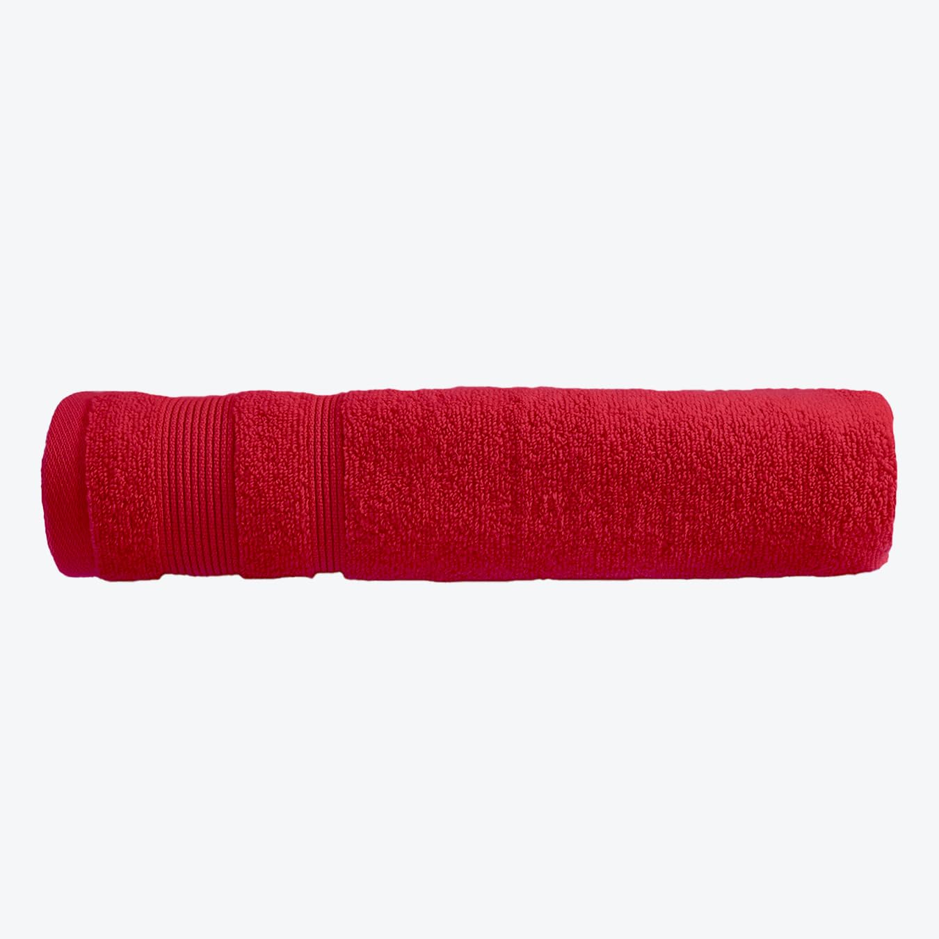 Allure Zero Twist Bath Sheet, Extra Large Bath Towel, 100 x 150cm, 100% Egyptian Cotton (Cranberry)