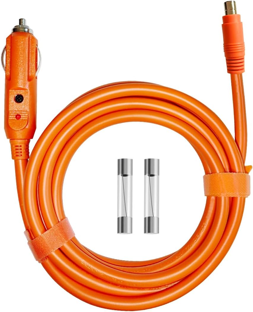 3M(10FT) DC8020 Car Cigarette Lighter Charger Cable, 12V/24V 14 AWG Car Charging Cable, Compatible with Jackery Explorer 1000 V2/ 1000Plus/ 2000 V2/ 3000Pro/ 600Plus Portable Power Station