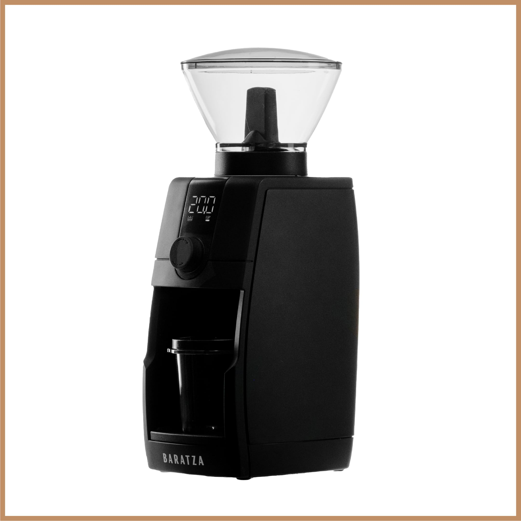 Baratza - Macinacaffè Encore ESP Pro - Regolazione continua, Disco di controllo del flusso, Tecnologia antistatica, Due modalità di dosaggio - Tramoggia 300 g, Macine coniche 40 mm, Facile da pulire