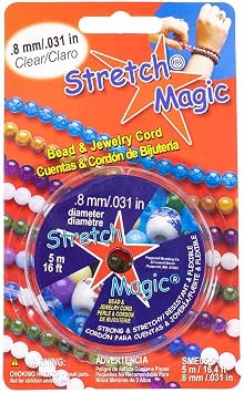 Stretch Magic Elastic Beading Cord Clear, 0.8mm X 5 Meters