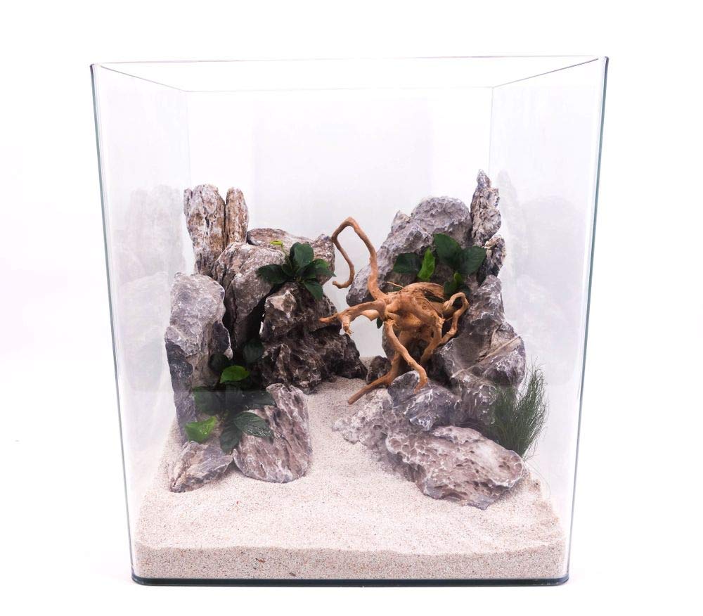 Nanotank 60 Aquarium Couverture Sous-couche Cube Lavabo Verre Panoramique Eau Douce