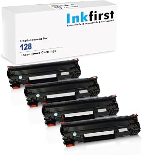 4 Inkfirst Compatible Toner Cartridges Replacement for Canon 128 3500B001AA MF4412 MF4420n MF4450 MF4550 MF4550d MF4570dn MF4570dw MF4580dn MF4770n MF4880dw MF4890dw D530 D550 D560 D530 D550 D560 FaxPhone L100 L110 L190