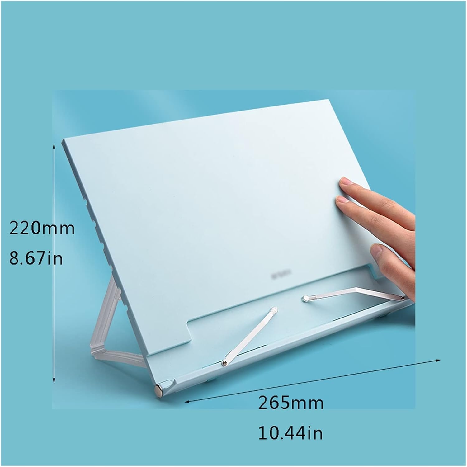 Book Stand Book Stand, Cookbook Holder Desk Reading Height, Foldable and Portable Kitchen Cooking Bookstands (Color : White) (White)