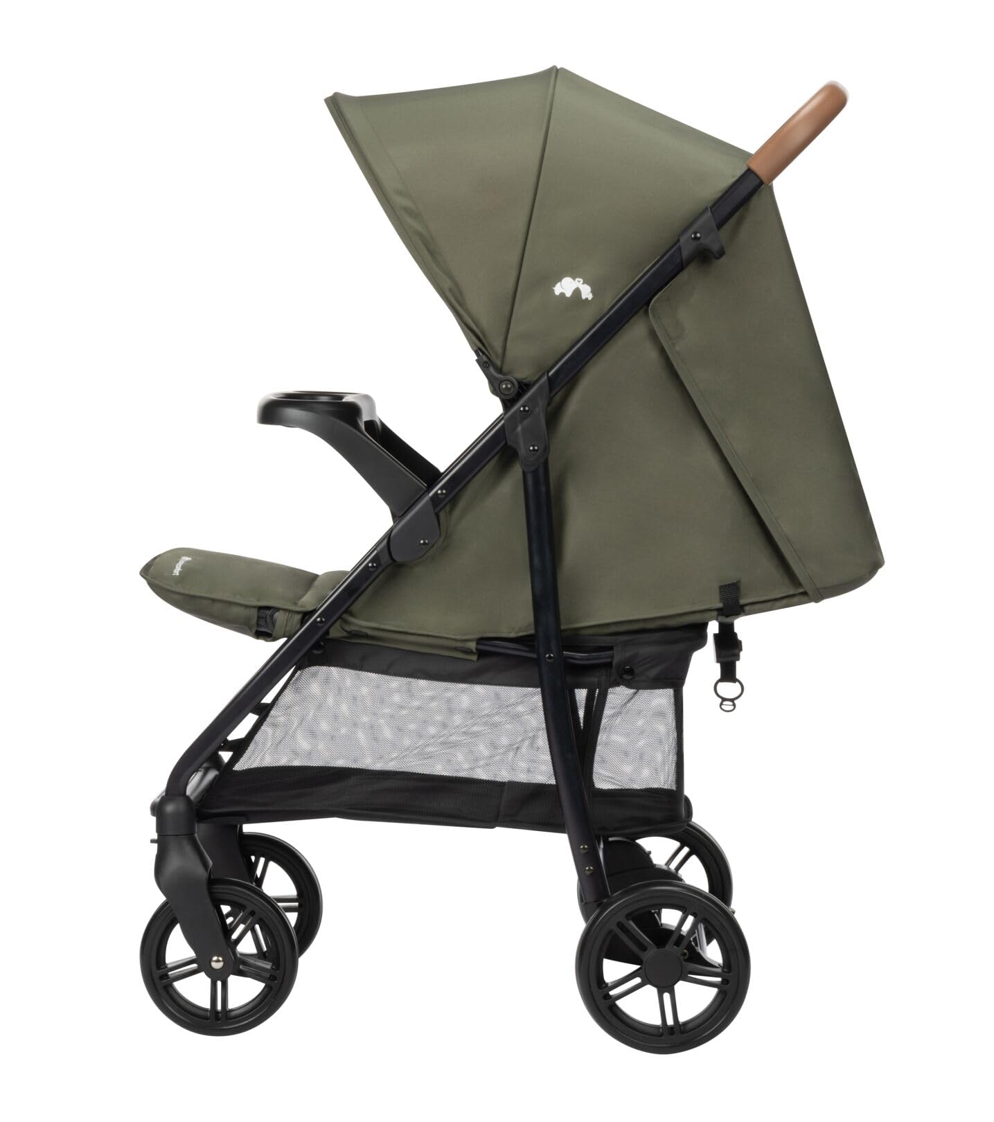 Bebeconfort Misty, Silla de Paseo Compacta, Cesta de hasta 8 kg, Bandeja para seguridad y juego, Confort con posición alargada, 0-4 años(máx. 22kg), Plegable y Reclinable, Mineral Green