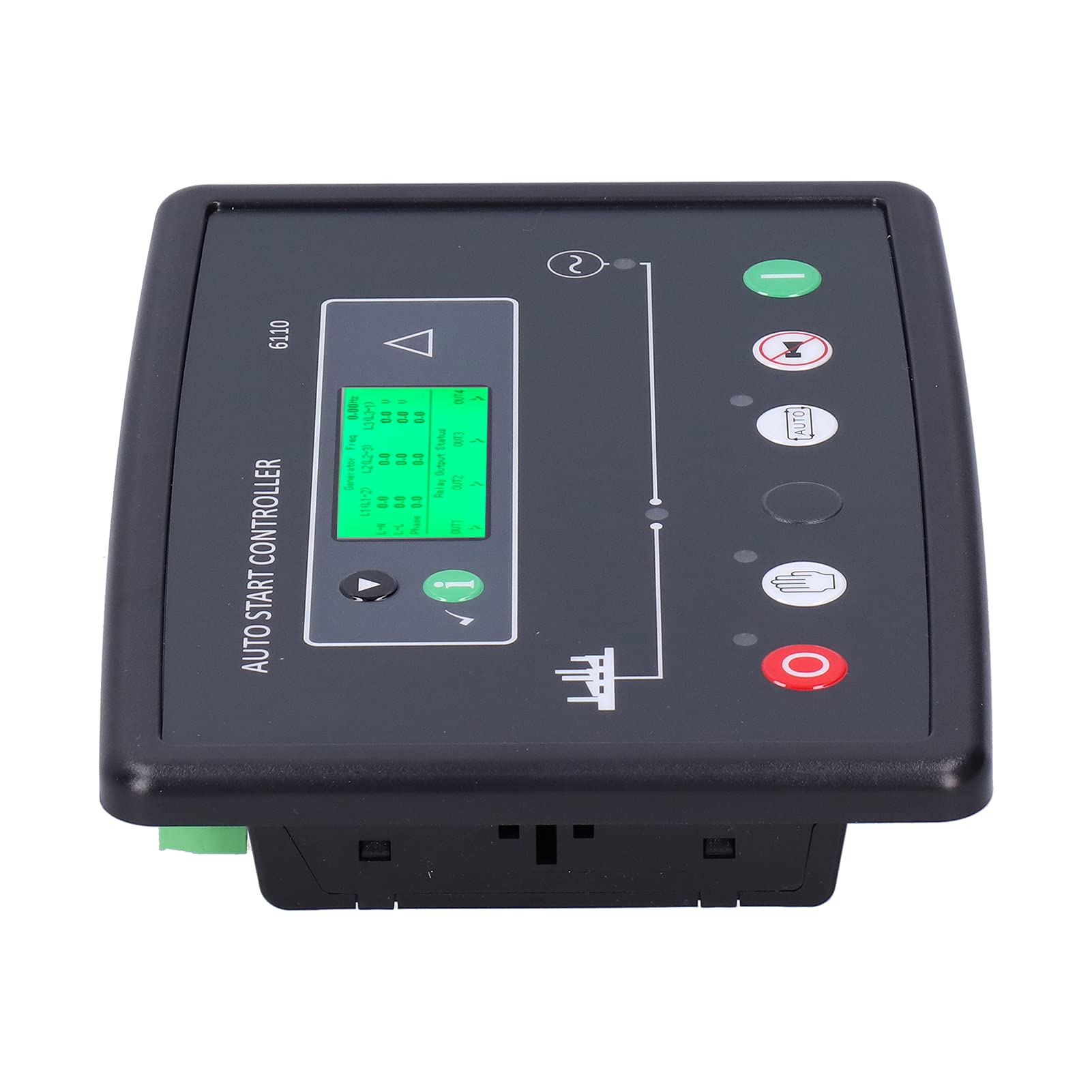 Módulo de Control del Generador Controlador Electrónico con Pantalla LCD para Unidades Individuales Monitoreo del Motor de 8-35 V CC
