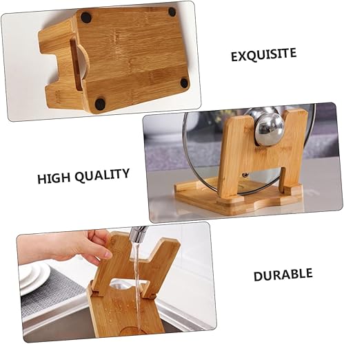 Miniatura 2 de 1 estante de almacenamiento para tapa de bambú