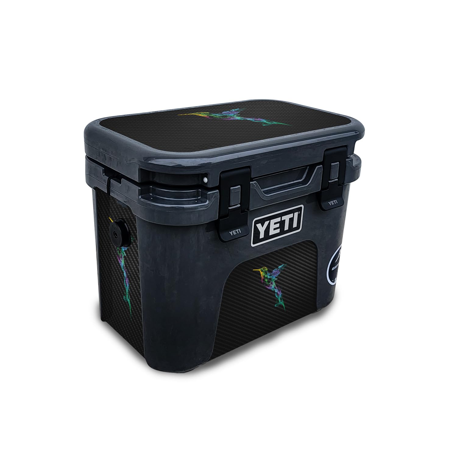 Carbon Fiber Skin Compatible with Yeti Roadie 15 Hard Cooler - Strange Smoke - Premium 3M Vinyl Protective Wrap Decal Cover - Easy to Apply | Crafted in The USA by MightySkins