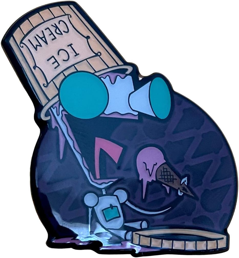Ice Cream Loving Gir Invader Zim Collectible Enamel Pin