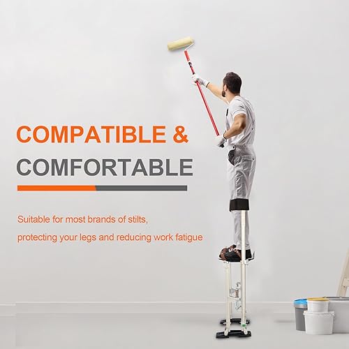 Miniatura 6 de Correas de zancos para paneles de yeso, correas ajustables para zancos, bandas para piernas utilizan material de goma de cloropreno, funcionan para