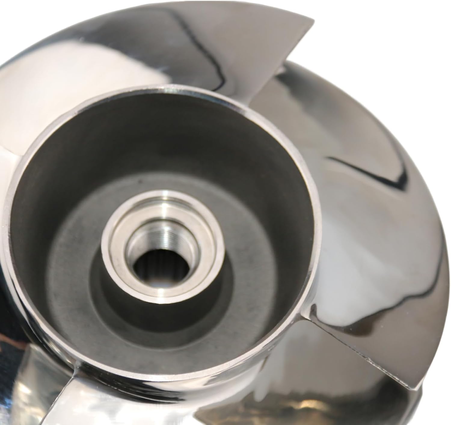 Jet Ski 155.5MM Impeller, Replaced for Solas SR-CD-11/19A, Fit Seadoo GTI 130 GTI SE 130 GTI SE 170 GTX 170 Wake 170 Fish PRO 170 Personal Watercraft/Jet-Boat, 4-Blade, Stainless, Polished