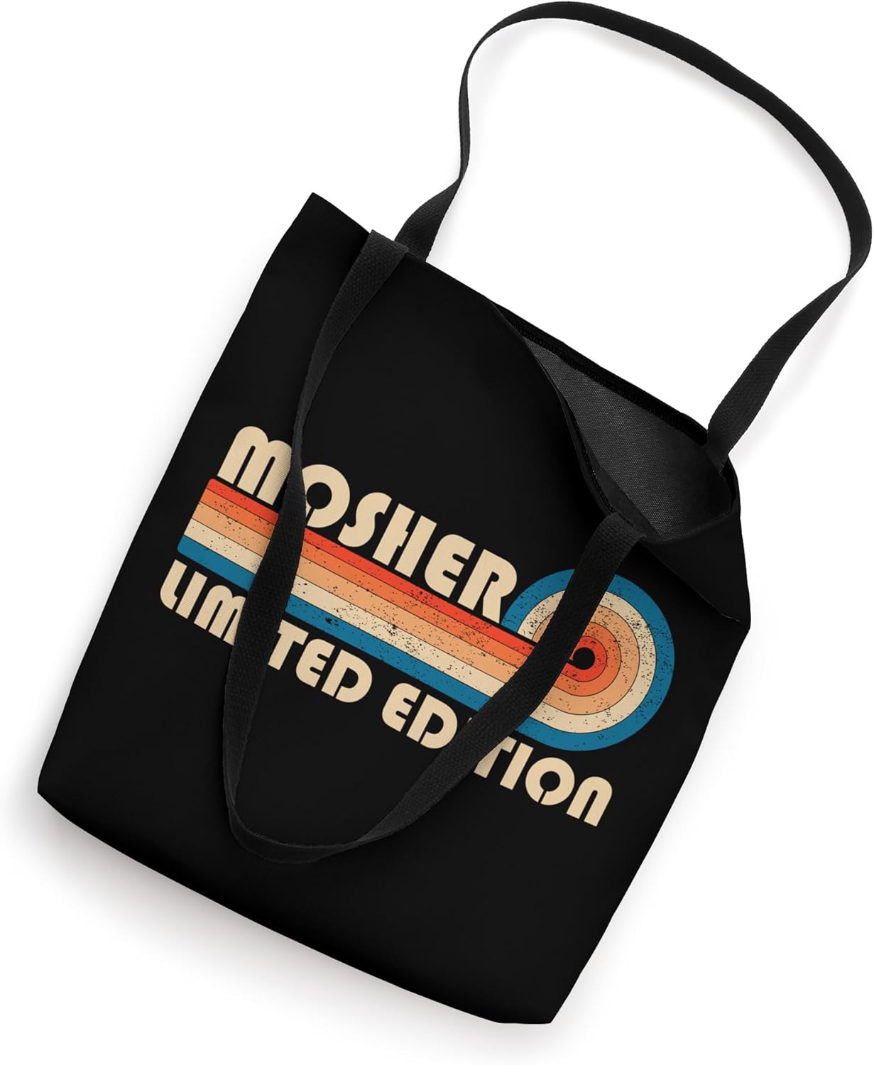 MOSHER Retro 70s 80s Sunset Stripe Tote Bag
