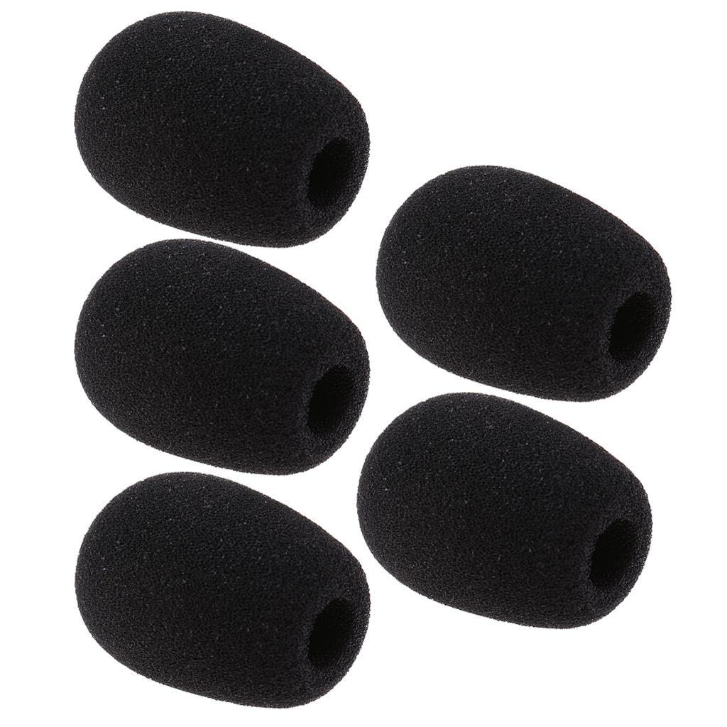 SECRET DESIRE 5 Pieces Mini Condenser Microphone Sponge Windshiled Windscreen Mic Cover-picture-17