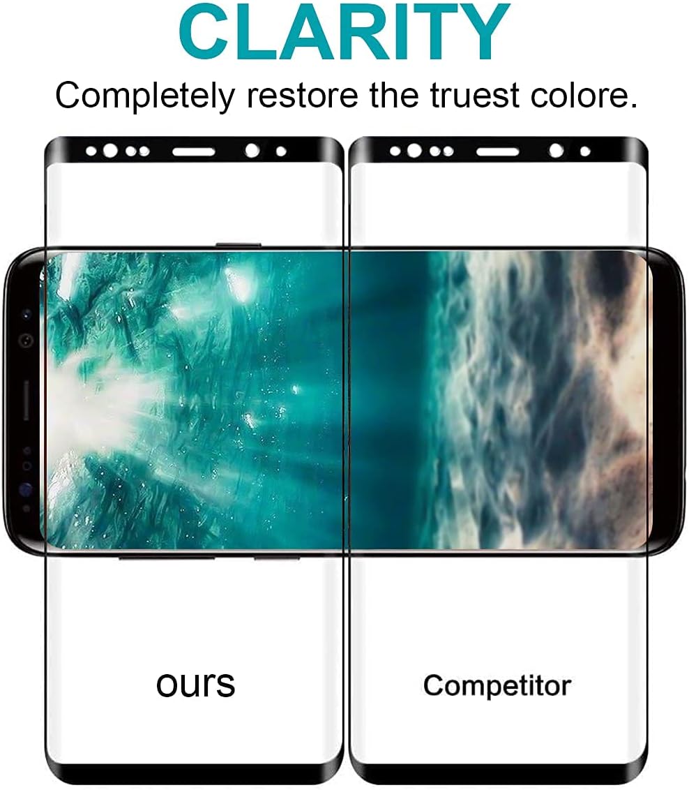 letosan Galaxy S9 Screen Protector,(2-Pack) Tempered Glass Screen Protector [Force Resistant up to 11 pounds] [Full Screen Coverage] [Case Friendly] for Samsung S9(Released in 2018)