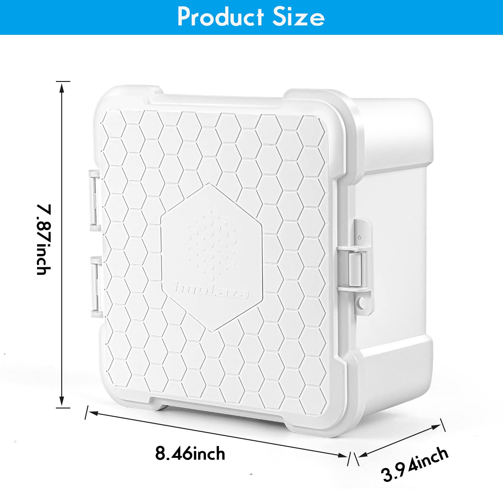 ImoLaza Scatola di controllo per irrigatore impermeabile, resistente alle intemperie per controller ImoLaza, compatibile con 4 zone, 6 zone, 8 zone, 12 zone, 16 zone