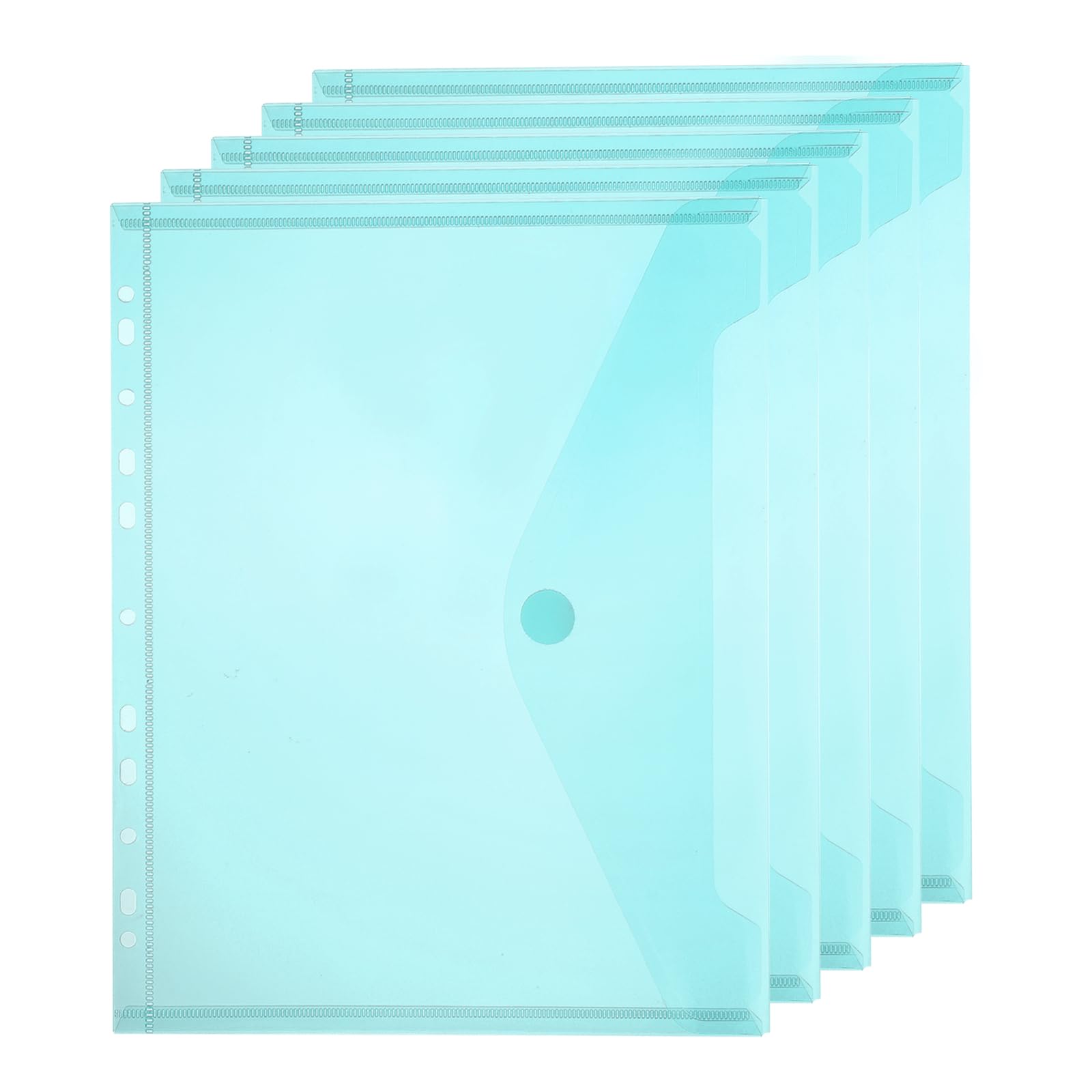 PATIKIL A4 Plastic Binder Pockets for 11 Ring Binder