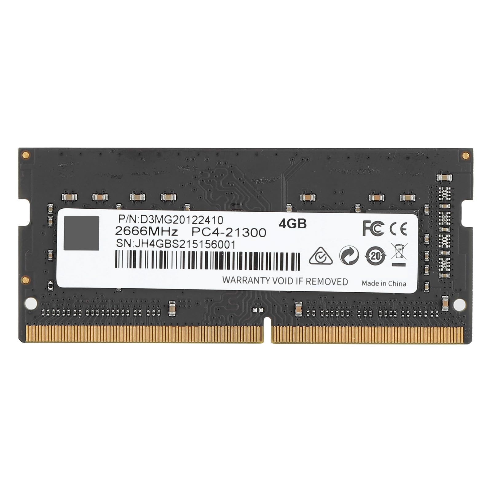 Cocoarm Ddr4 Notebook Memory, 8GB 2666MHz Aluminum Slim (4GB)