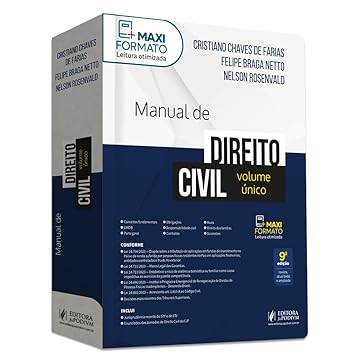 Capa do livro Manual de Direito Civil - Volume único