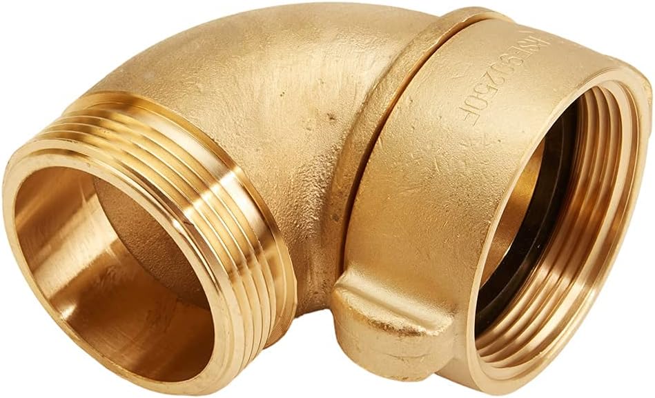 Brass 2 1/2" NH/NST 90 Degree Elbow