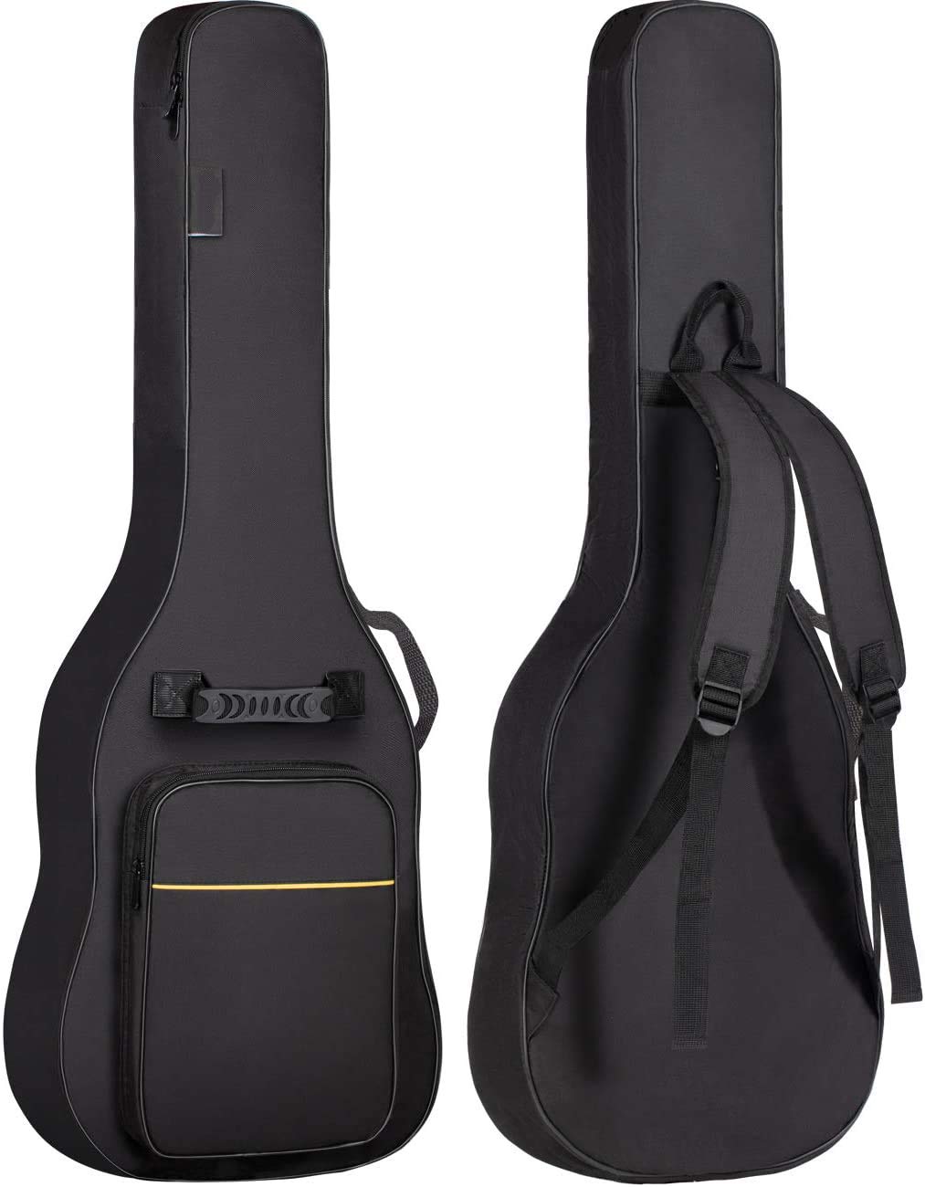 Music Gallery Electric Guitar Bag Gig Bag 6mm Padding Backpack Padded Soft Guitar Case Black