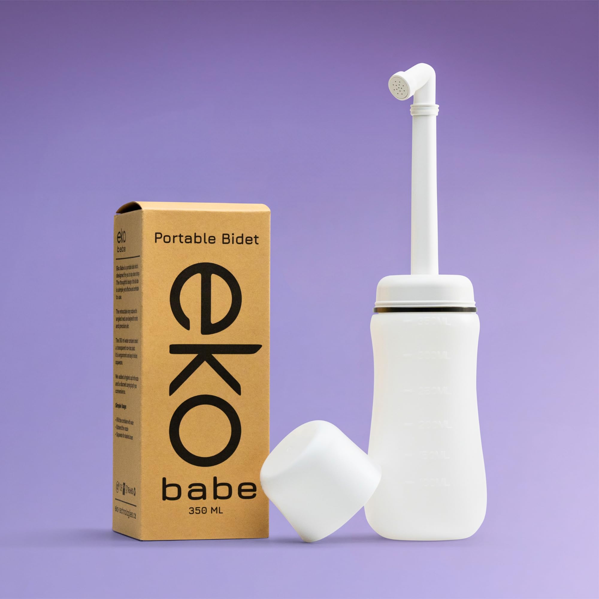 EKO Babe Peri Bottle – Portable Bidet for Women & Postpartum Care – Leak-Proof, Gentle Wash Bottle with Travel Bag – Designed in Canada.