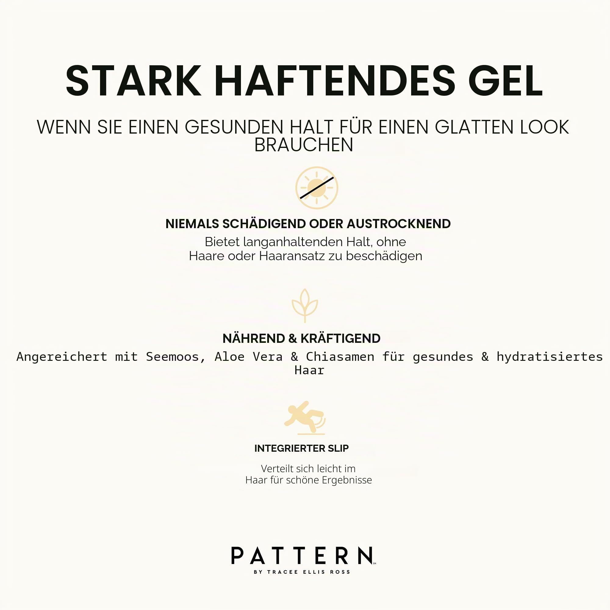 PATTERN Beauty by Tracee Ellis Ross Strong Hold Haargel, fester Halt mit Seemoos für lockiges Haar, 3a-4c