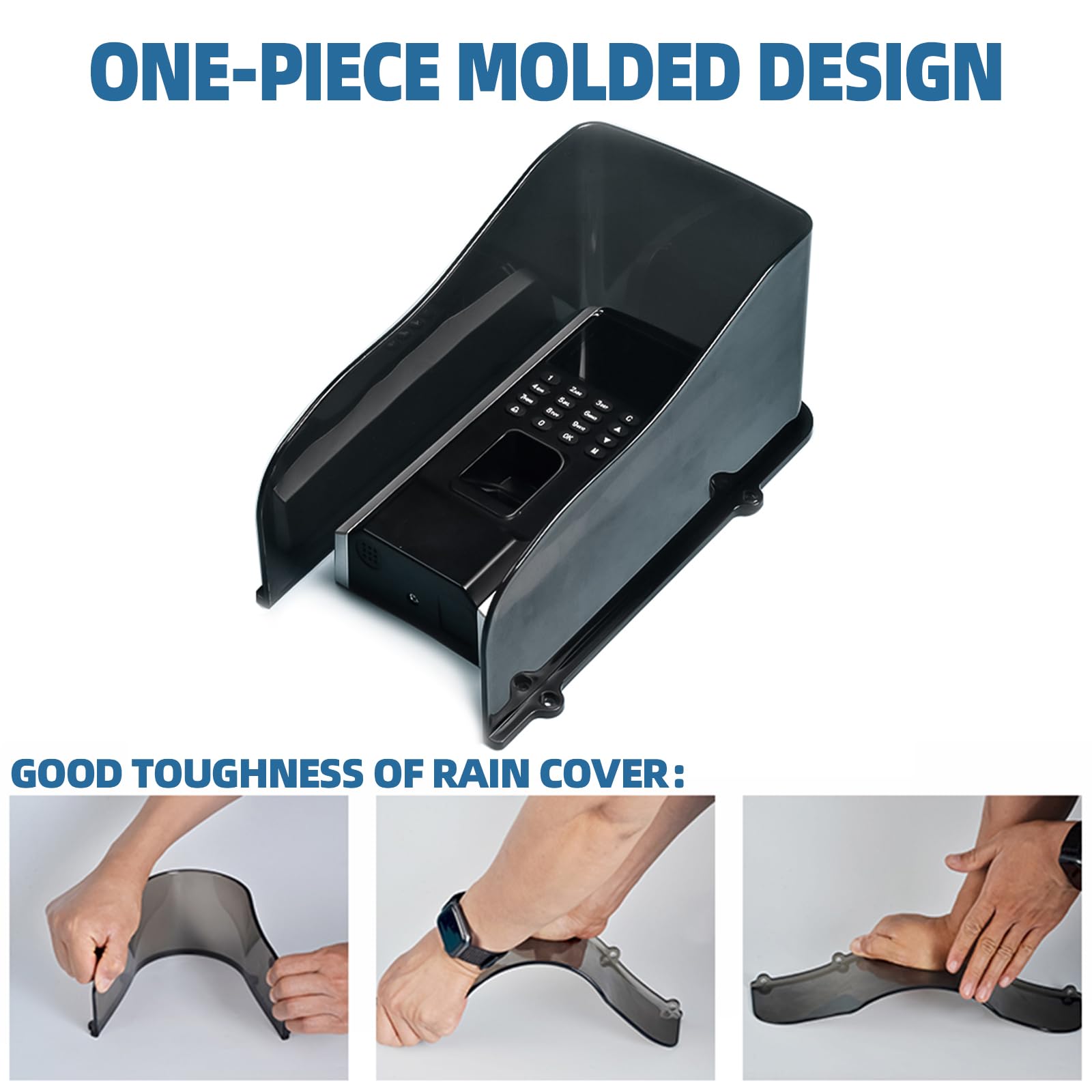 Protection Pour interphone,Couvercle de sonnette pour PC adapté à la sonnette/serrure à code porte d'entrée/porte d'entrée/prise extérieure étanche à l'extérieur protection contre la pluie plastique