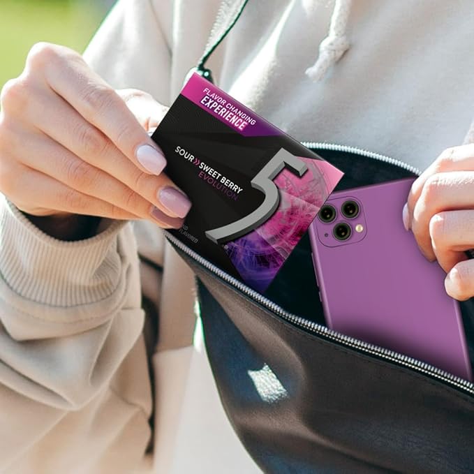 Chicle 5 GUM Evolution Sour to Sweet Berry Sin Azúcar, Pack de 10 unidades miniatura 5