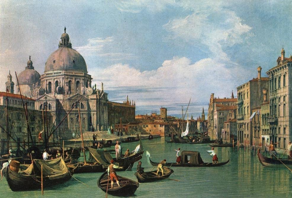 Impression d'art Canaletto le Grand Canal en haute définition pour intérieur chic