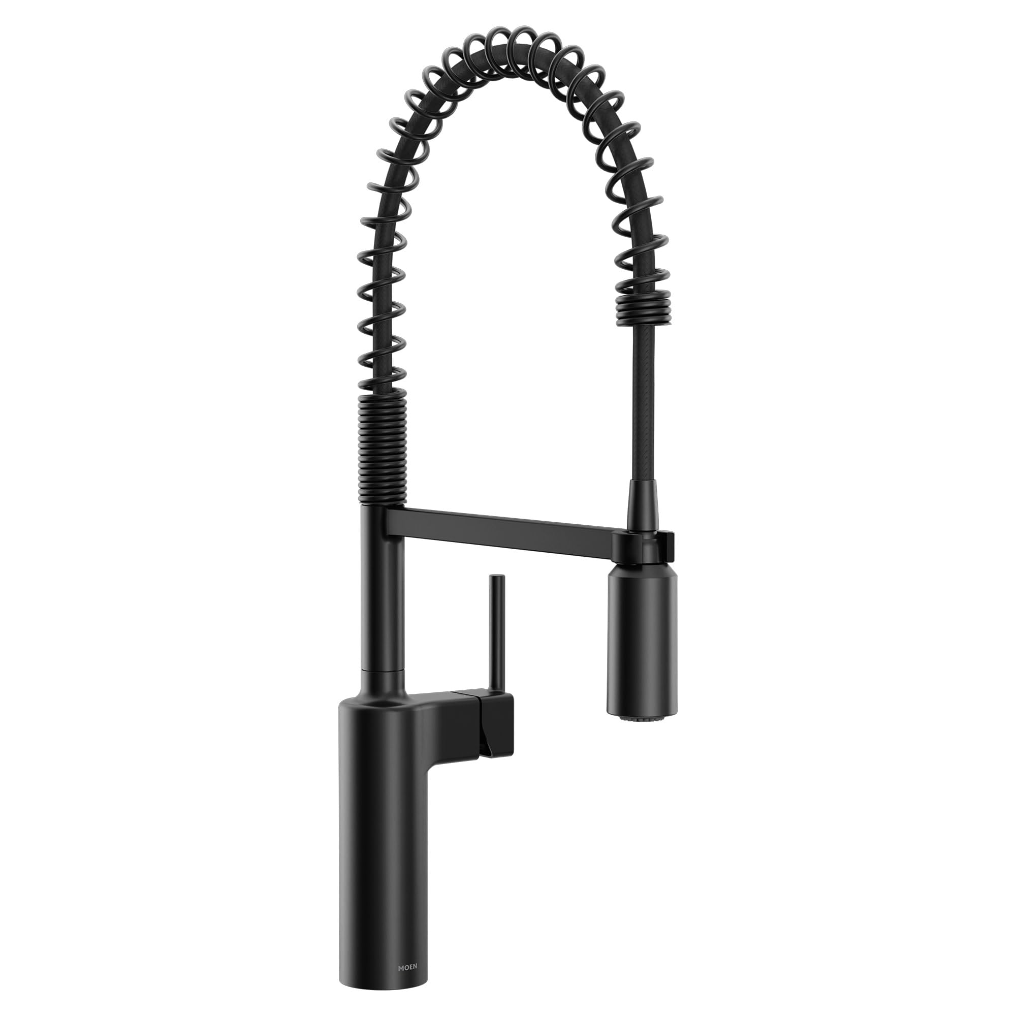 Hana★ Moen Inara Matte Black Spring Pulldown Kitchen Faucet with Pre